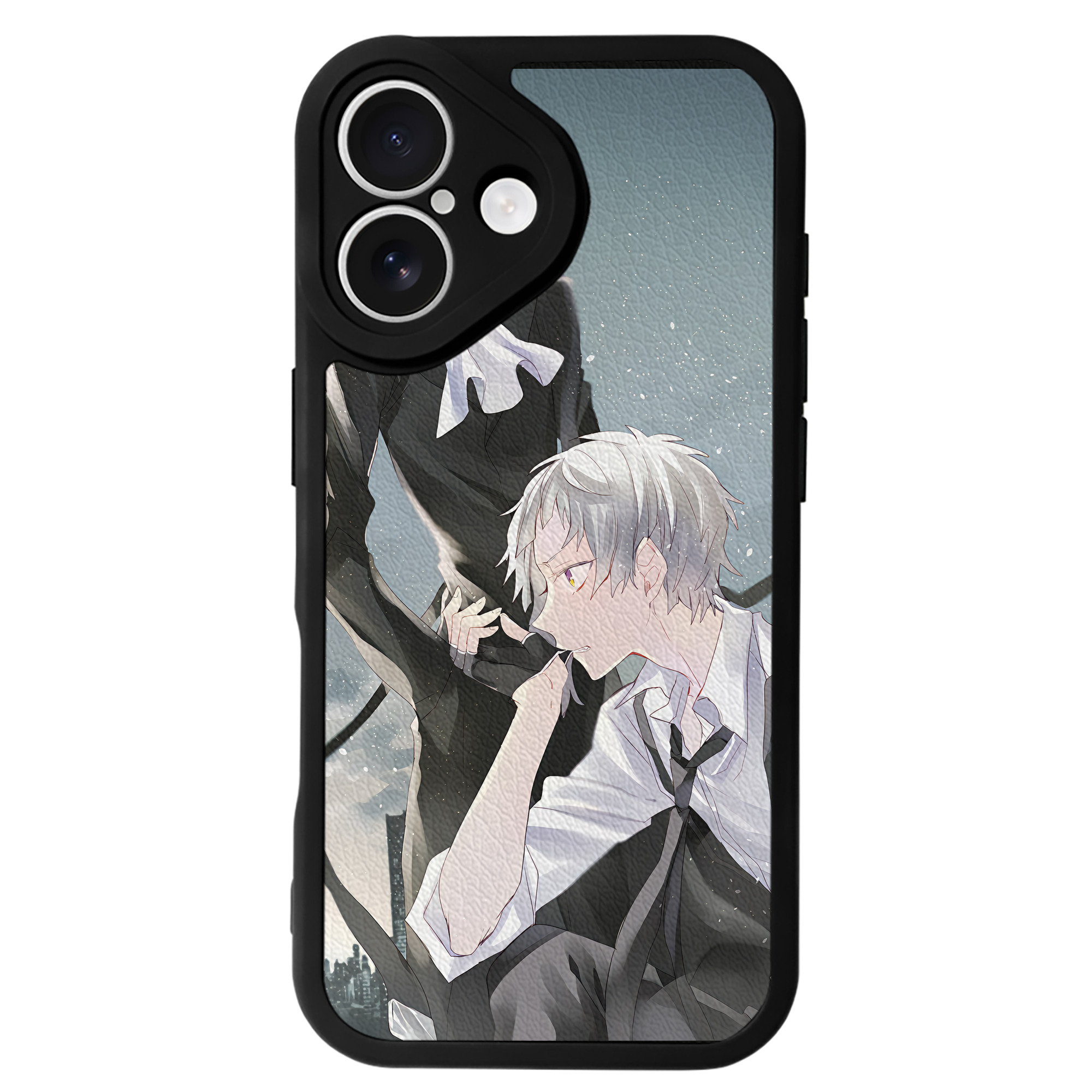 （画像用） 文豪ストレイドッグス Bungo Stray Dogs 【iPhone 16シリーズ対応】シリコンスマホケース（レザー調） 材質：シリコン